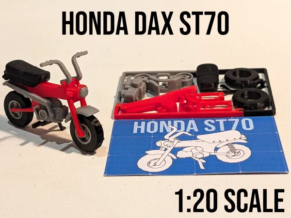 Maquette Honda Dax format carte