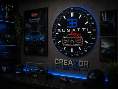 Modular Wall Clock – Bugatti Edition
