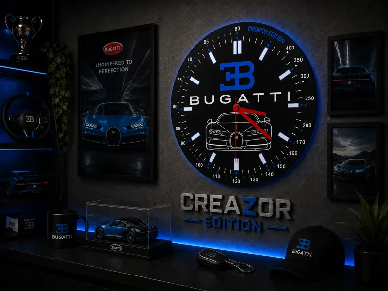 Horloge Murale Modulaire – Édition Bugatti 