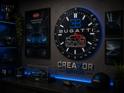 Modular Wall Clock – Bugatti Edition 