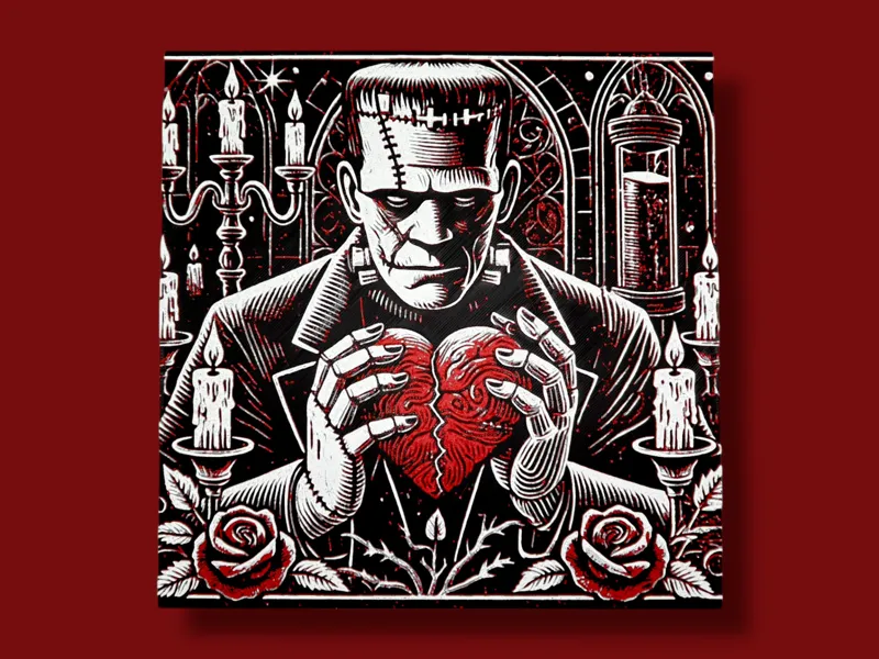 Frankenstein Valentine's Day Hueforge
