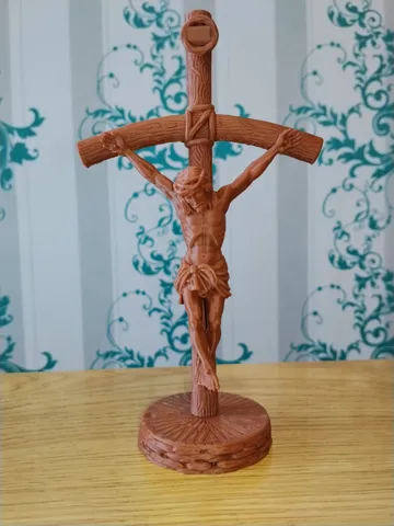 Figura decorativa: Scorzelli-Inspired Crucifix – Pope John Paul II — vista de referencia 3