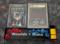 character tray with lettering - 2 x colors