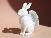 Rabbit with Angel Wings