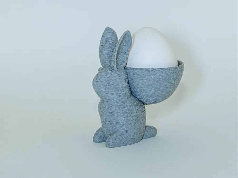 Cute Easter Bunny Egg Holder - spring decoration. - Free 3D Print Model ...