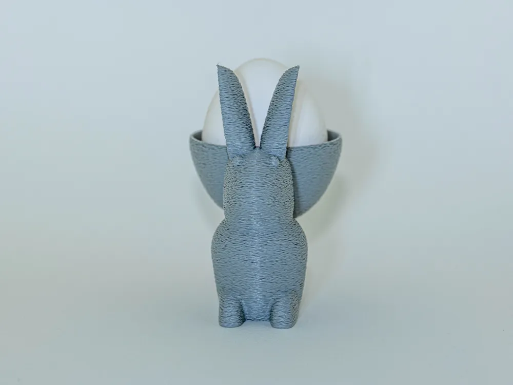 Cute Easter Bunny Egg Holder - spring decoration. - Free 3D Print Model ...