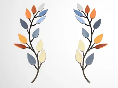 2 Pieces Tree Leaf Wall Decor Vine Branch Wall Art