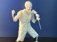 Figurine chanteur squelette de groupe de rock — photo 2