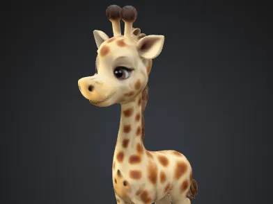 Petite girafe miniature
