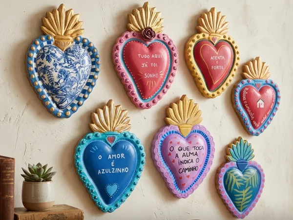 Cœur sacré mexicain à peindre - DIY