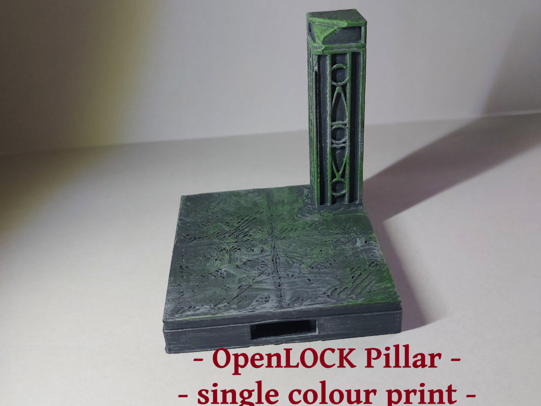 D&D Terrain - Ruined Pillar Openlock Tile for D&D