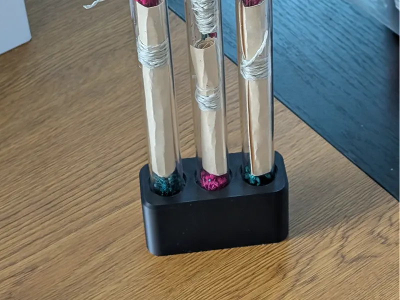 Elegant Test Tube Display & Message Holder