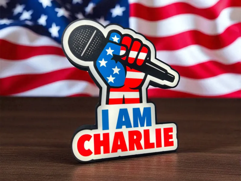 I AM CHARLIE Microphone Lightbox 