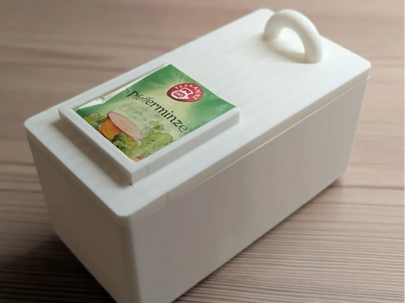 Tea Caddy lying for Gridfinity