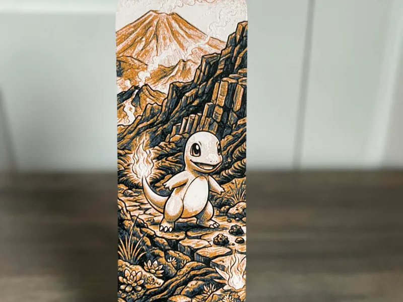 Charmander Ember Path – 3D Hueforge Pokémon Art
