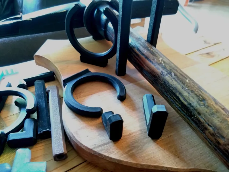 Parametric Weapons Holder + Hook for Wall Display