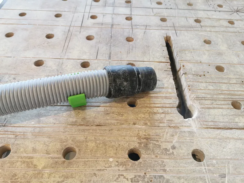 Festool hose holder to hole