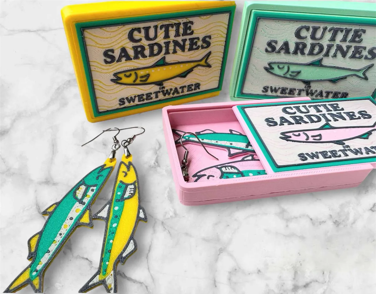 Sardine Earrings view 3