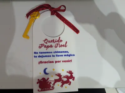 Magic key and hanger for Santa Claus