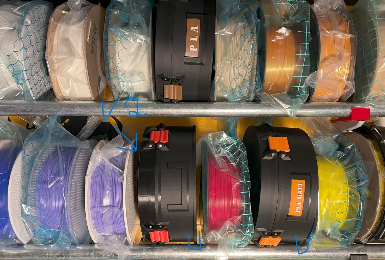 Filament Spool Storage Box view 2