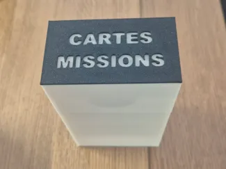 Deckbox pour cartes missions à MCP