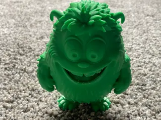 Cute Green Monster (SOLID COLOR)