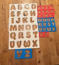 Gabarit pour découper des lettres rondes — photo 3