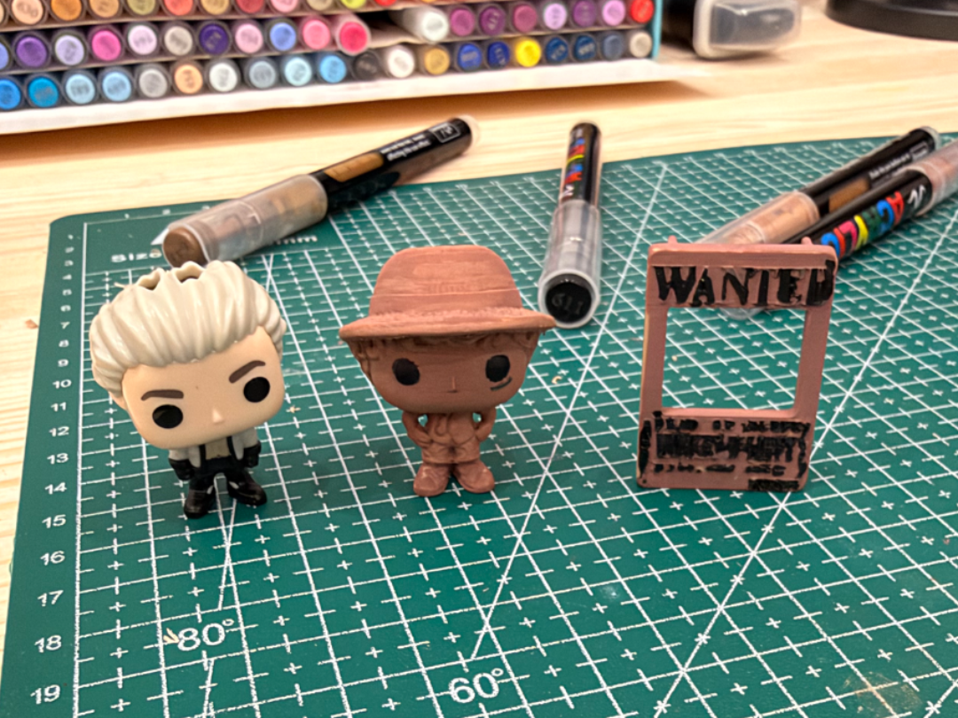 One Piece Luffy Wanted Kinder Joy VS329 Replica 3D - 1