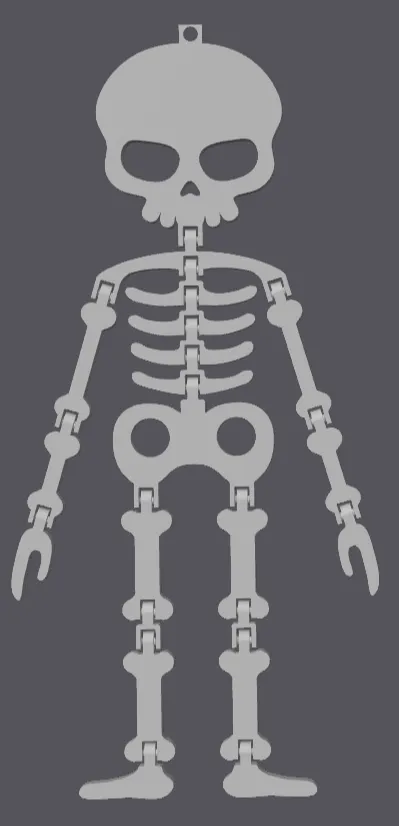 Flexi Skeleton Keychain