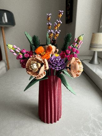 Design vase not only for brick flowers