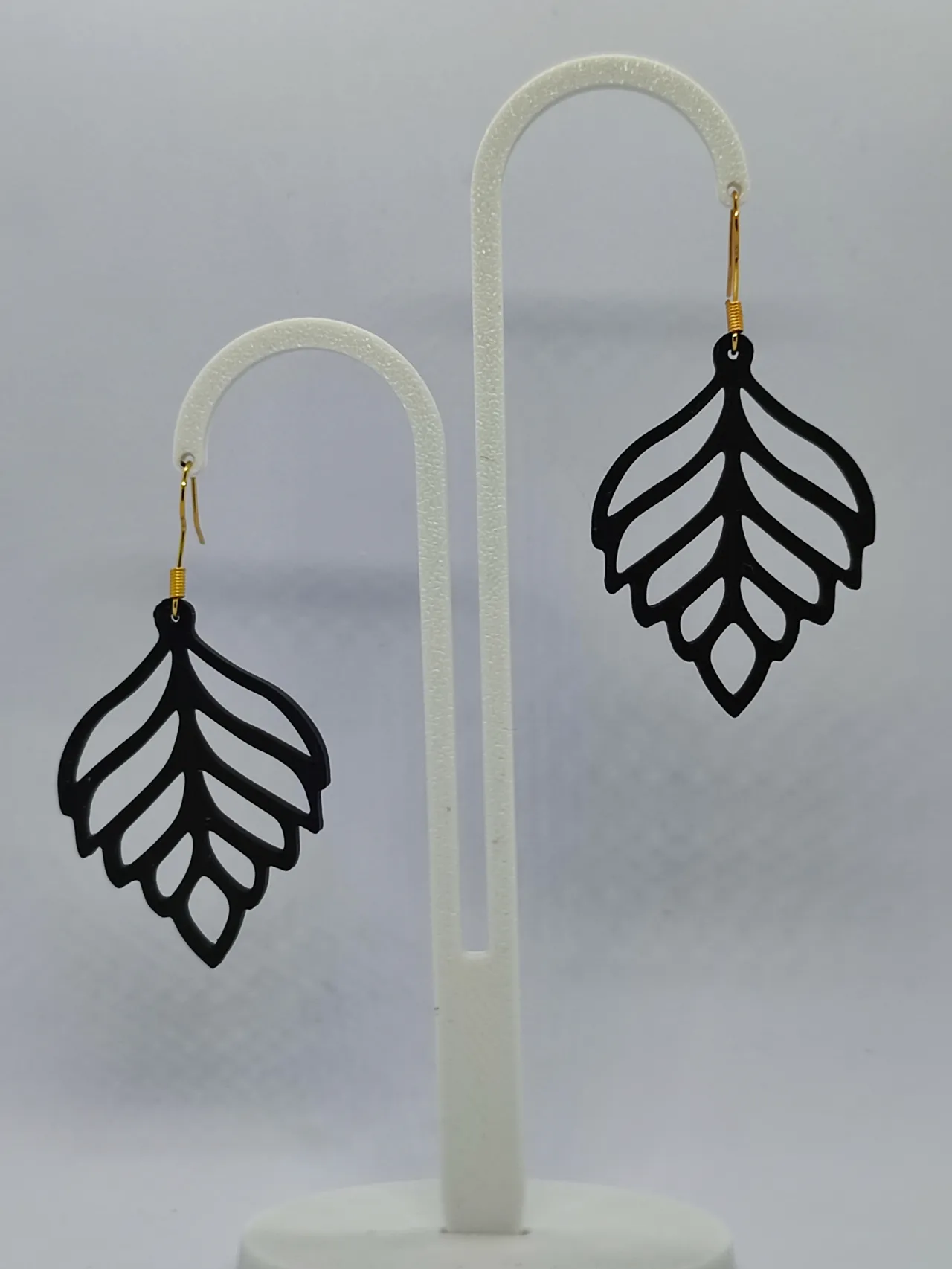 Pendientes Hoja de Medianoche view 3