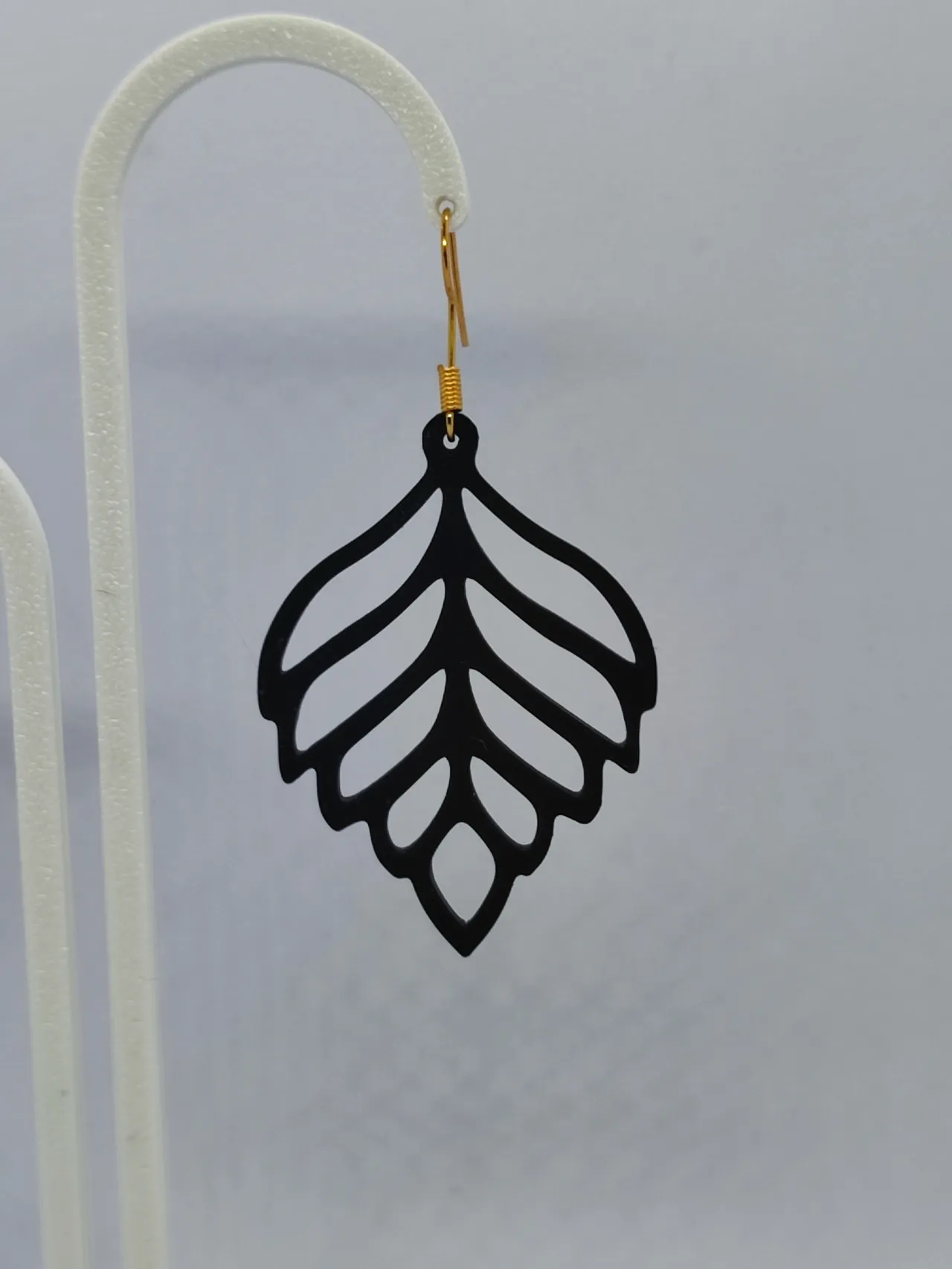 Pendientes Hoja de Medianoche view 4