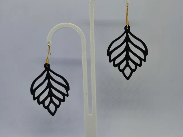 Pendientes Hoja de Medianoche