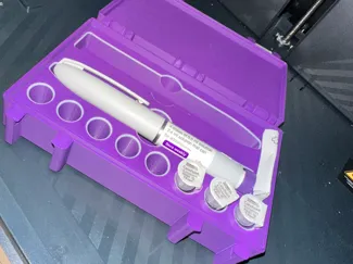 Double Kwik Pen (Mounjaro Wegovy) clip shut case