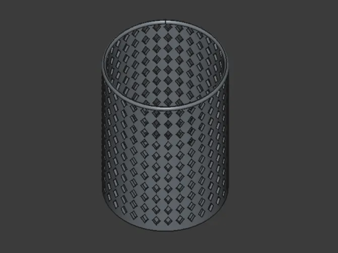 Pencil Holder | Cylindrical Container Cool Cutouts