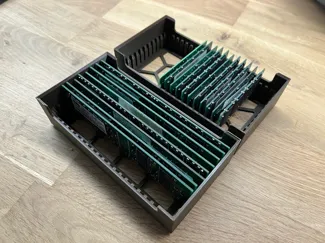 Stackable SO-DIMM/DIMM RAM Tray