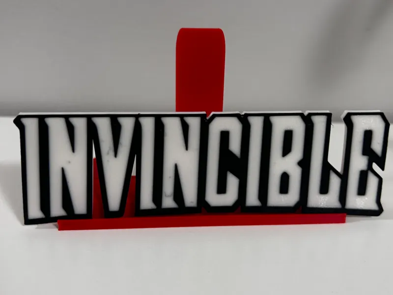 Stand for comics with logo Invincible