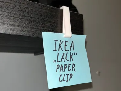 Ikea LACK Paper Clip