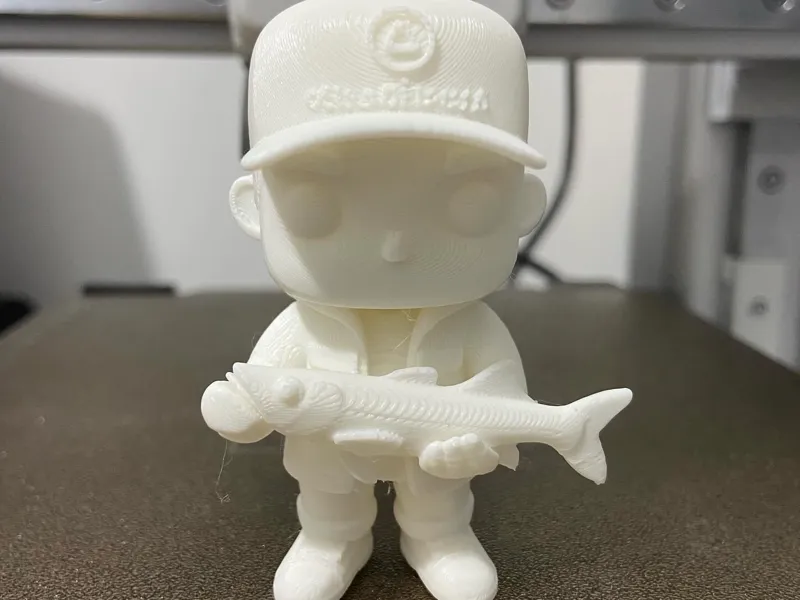Pescador miniatura estilo pop