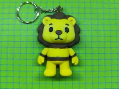 Lion Keychain Cute Animal Minimal Supports