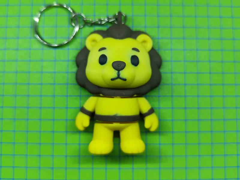 Lion Keychain Cute Animal Minimal Supports
