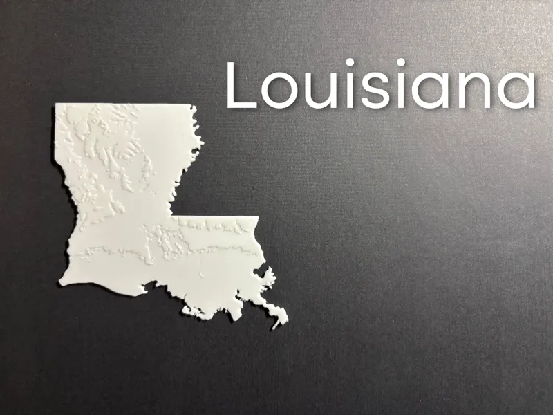 State of Louisiana terrain