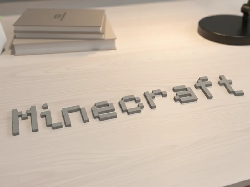 Minecraft alphabet and numbers (ALL)