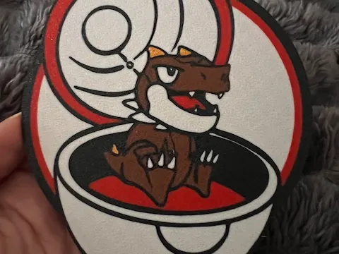 Tyrunt chilling in his Pokeball