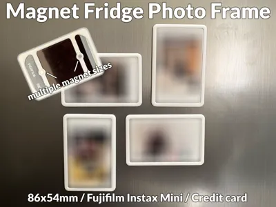 Magnet Fridge Photo Frame 86x54mm/Fujifilm Instax