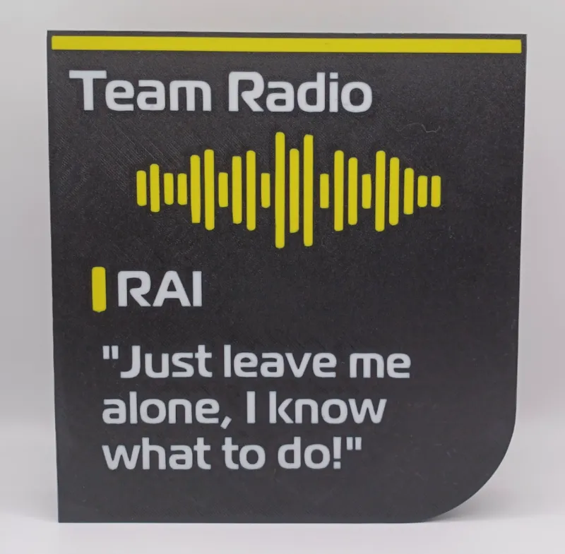 Kimi raikonnen team radio lightbox