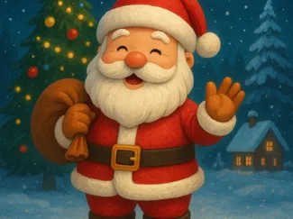 Cute Santa Claus – Christmas 3D Print Figure