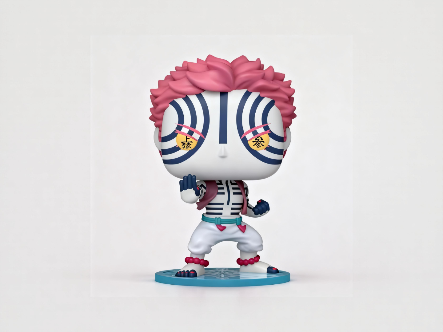 猗窝座-鬼灭之刃动漫周边手办-Funko丰高POP涂色玩具