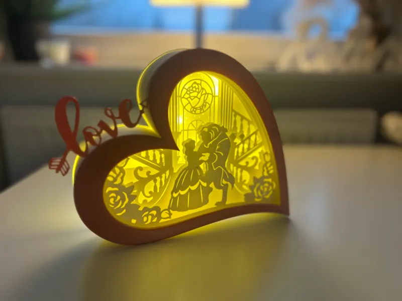 Schattenbox Die Schöne und das Biest Disney