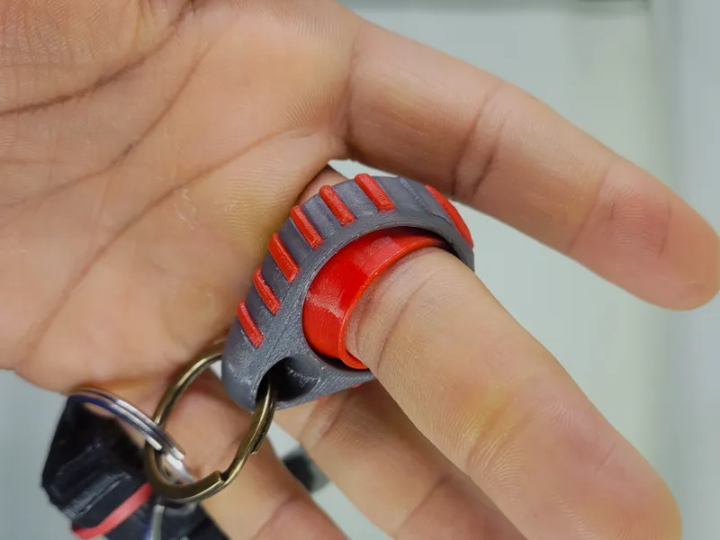 Spinning Ring Keychain